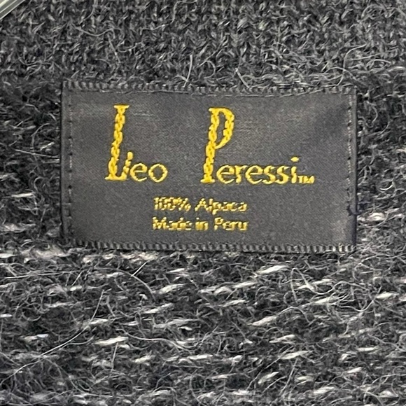 Leo‎ Peressi Vintage Peruvian 100% Alpaca Grandpa Cardigan - Picture 6 of 8